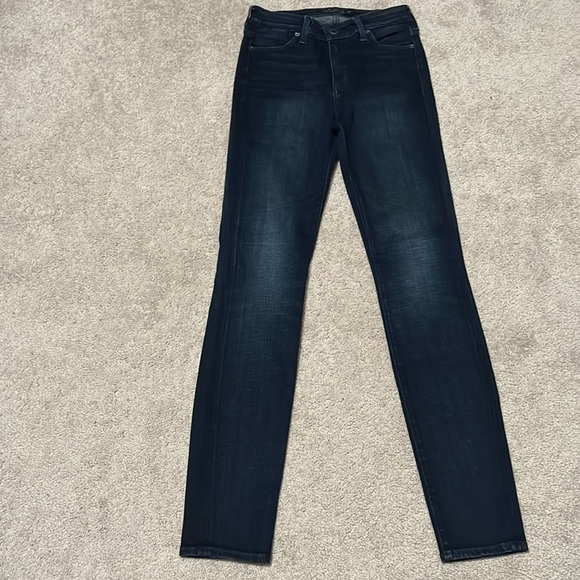 LUCKY BRAND dark skinny jeans Size 0 / 25 - Picture 1 of 8